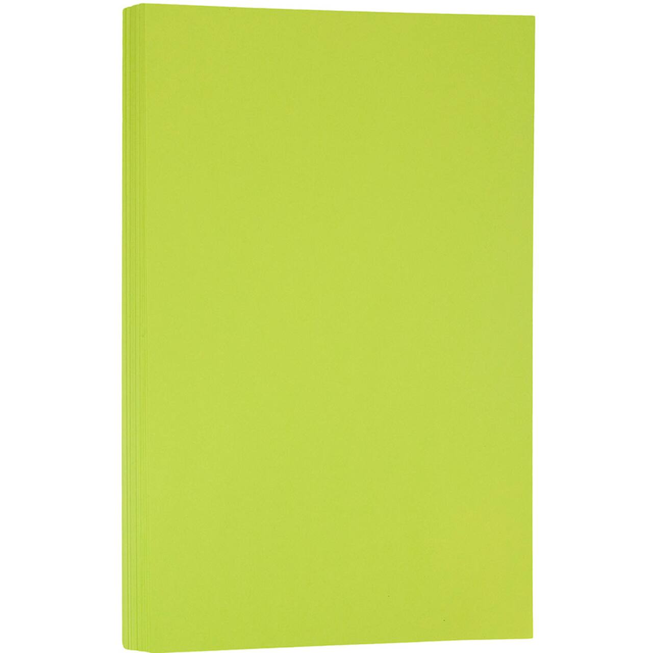 JAM Paper Ultra Bright Hue 8.5" x 14" 24lb. Recycled Colored Legal Paper, 100 Sheets